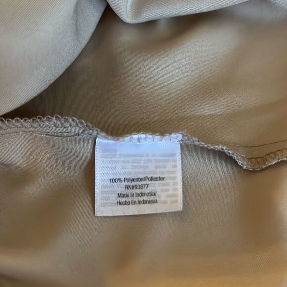 𝅺unbranded tan camisole square neck and back skinny straps nonadjustable SZ XL - Picture 8 of 11